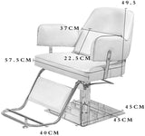 como Sillón de Belleza, sillón de peluquería hidráulico Estilo clásico, sillón de peluquería, Equipo de salón/Belleza/SPA (Negro, Azul, Rosa)