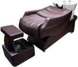 DNNAL Lavabos de peluquería, Unidad de Lavado a contracorriente de la Cama de champú Semi-Tumbona Lavabo para Lavabo de peluquería Bowl para el Equipo de SPA
