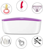 Eachbid Esterilizador de Desinfección Esterilizador de Uñas UV Herramientas de Arte de Uñas Esterilizador Caja de Almacenamiento Caja de Desinfección LED Portátil Azul