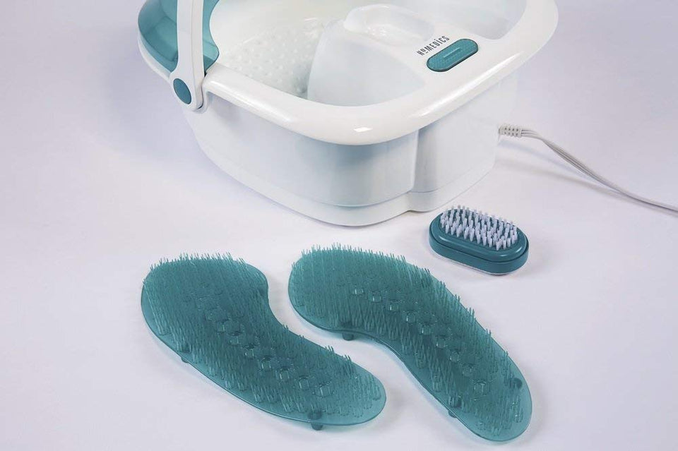 HoMedics Bubble Spa Elite Footbath, 2 en 1 centro de pedicura removible, control táctil de los dedos, asa fácil sin salpicaduras, FB-450H