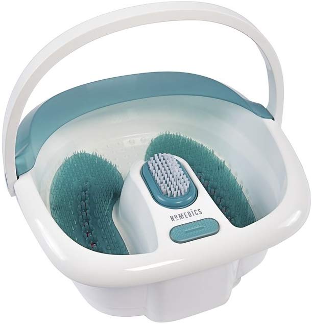 HoMedics Bubble Spa Elite Footbath, 2 en 1 centro de pedicura removible, control táctil de los dedos, asa fácil sin salpicaduras, FB-450H