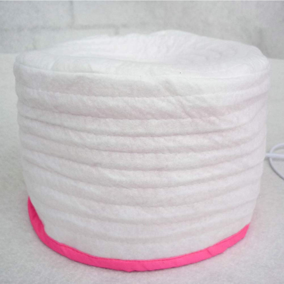 Hair Steamer Cap Gorro de SPA para Gorro de SPA Cuidado del Cabello Nutrición Sombrero Cabello Vaporera Tapa térmica Tratamiento casero Tratamiento térmico Belleza Vaporera 110 v / 220 v