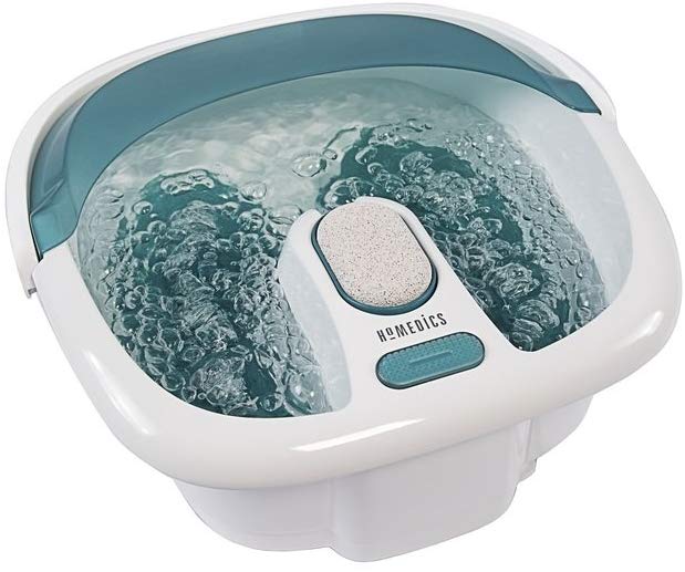 HoMedics Bubble Spa Elite Footbath, 2 en 1 centro de pedicura removible, control táctil de los dedos, asa fácil sin salpicaduras, FB-450H