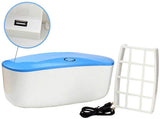 Eachbid Esterilizador de Desinfección Esterilizador de Uñas UV Herramientas de Arte de Uñas Esterilizador Caja de Almacenamiento Caja de Desinfección LED Portátil Azul