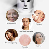 JWR 7 Colores Belleza Terapia fotón LED máscara Facial luz Cuidado de la Piel rejuvenecimiento Arrugas eliminación del acné Cara Belleza SPA Instrumento