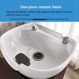 DNNAL Lavabos de peluquería Silla de champú, peluquería Dependencia de Lavado a contracorriente Lavabo de champú para peluquería Silla para salón de Belleza de SPA