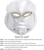 JWR 7 Colores Belleza Terapia fotón LED máscara Facial luz Cuidado de la Piel rejuvenecimiento Arrugas eliminación del acné Cara Belleza SPA Instrumento