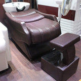 DNNAL Lavabos de peluquería, Unidad de Lavado a contracorriente de la Cama de champú Semi-Tumbona Lavabo para Lavabo de peluquería Bowl para el Equipo de SPA