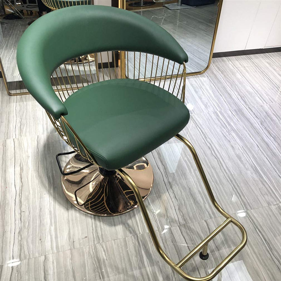DIOE Silla de Peluquero hidráulica clásica, Silla de salón de SPA, Equipo de Belleza para Peinado, 3 Colores Disponibles (Negro, Verde, Rosa)