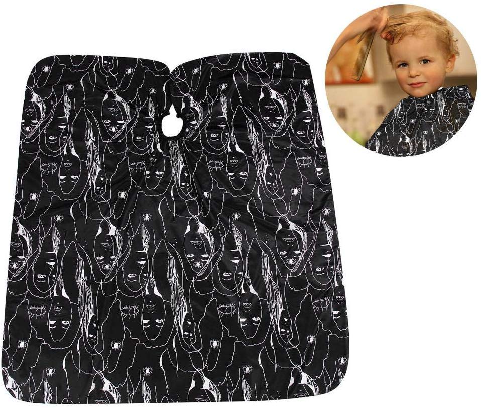 Vruping Delantal De Corte De Pelo, Capa Profesional De PeluqueríA con Tela De Calidad Y Escote Ajustable, Ideal para El SalóN O El Hogar