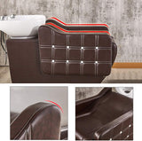 DNNAL Lavabos de peluquería Silla de champú, peluquería Dependencia de Lavado a contracorriente Lavabo de champú para peluquería Silla para salón de Belleza de SPA