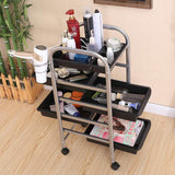 YLTTZ Salon SPA Trolley Carro de Almacenamiento Colorante Salón de Belleza Soporte para secador de Cabello para técnicos de uñas técnicos en estética de Mascotas y Otros usos