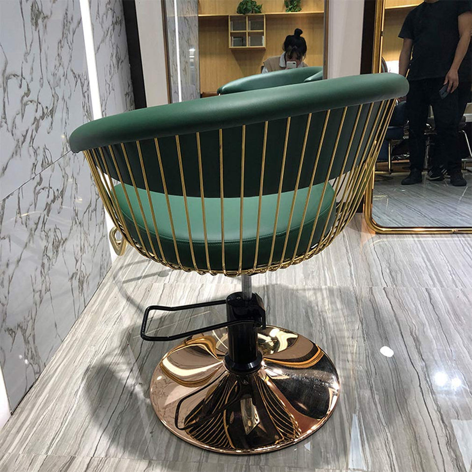 DIOE Silla de Peluquero hidráulica clásica, Silla de salón de SPA, Equipo de Belleza para Peinado, 3 Colores Disponibles (Negro, Verde, Rosa)